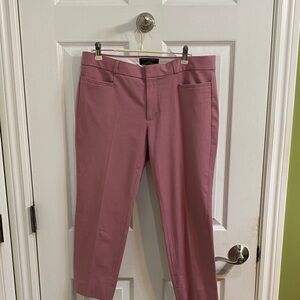 Banana Republic Sloan Crop Size 8P Foxglove Pink Pants Trousers Office Feminine